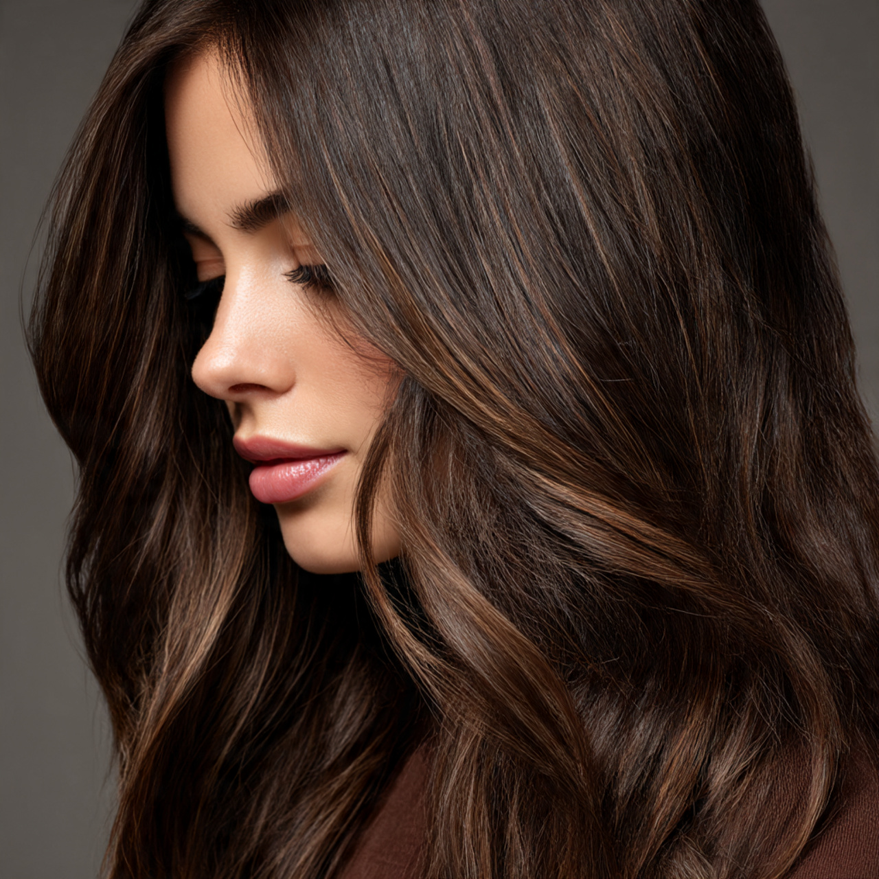 27 Soft Brown Hair Color Ideas: The Ultimate Guide 21 a close up beauty portrait showcasing deep soft