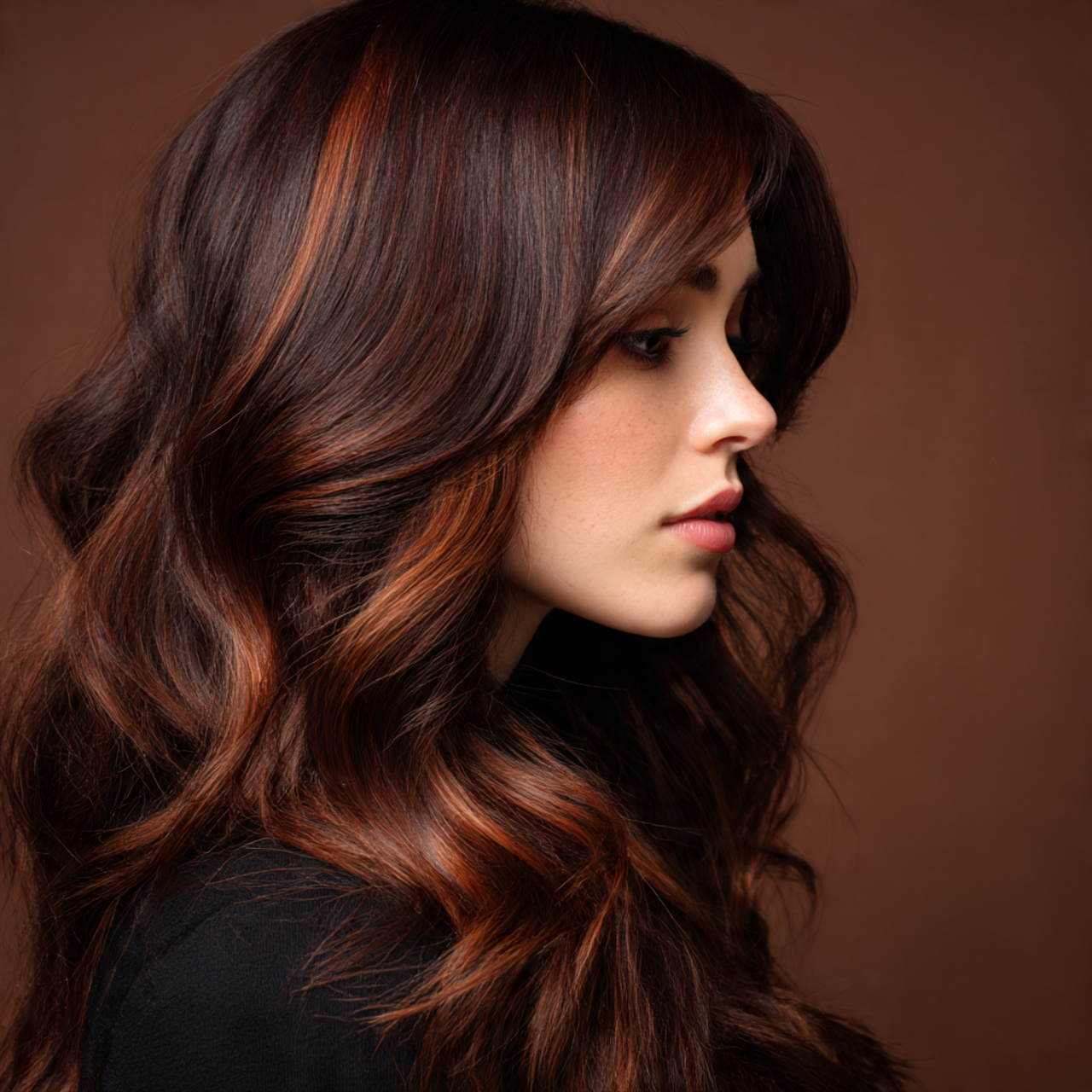 Dark Chocolate Brown Hair: 25 Stunning Ideas to Transform Your Look Instantly 18 a close up hairstyle featuring dark chocolate brown