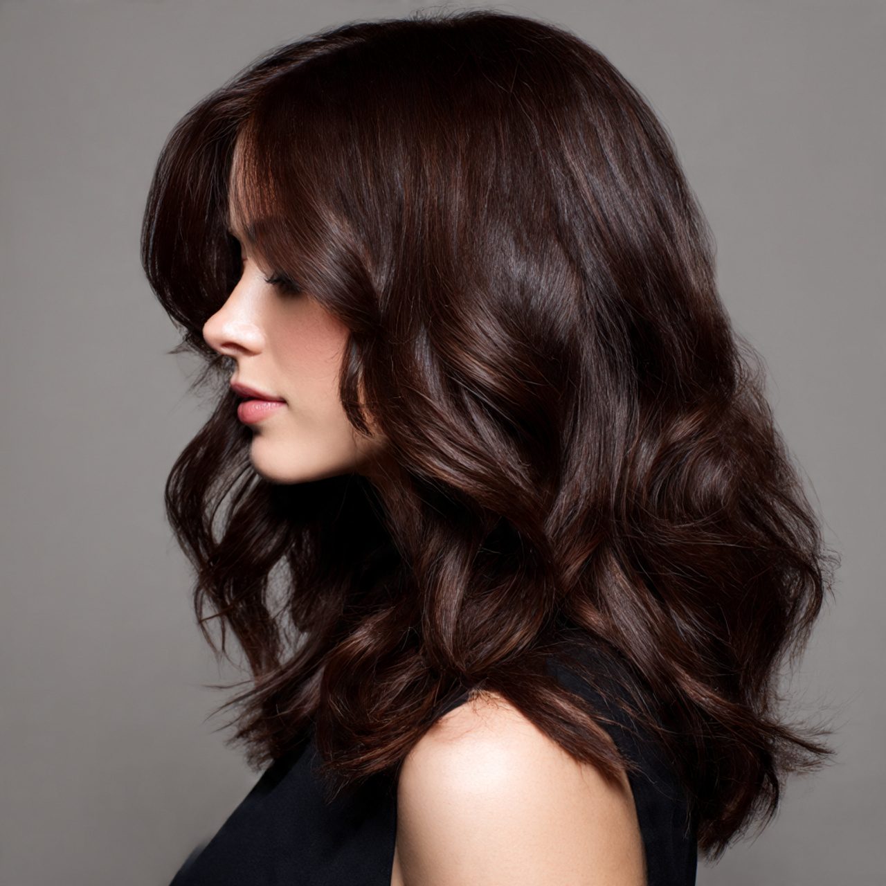 Dark Chocolate Brown Hair: 25 Stunning Ideas to Transform Your Look Instantly 12 a medium length hairstyle showing dark chocolate brown