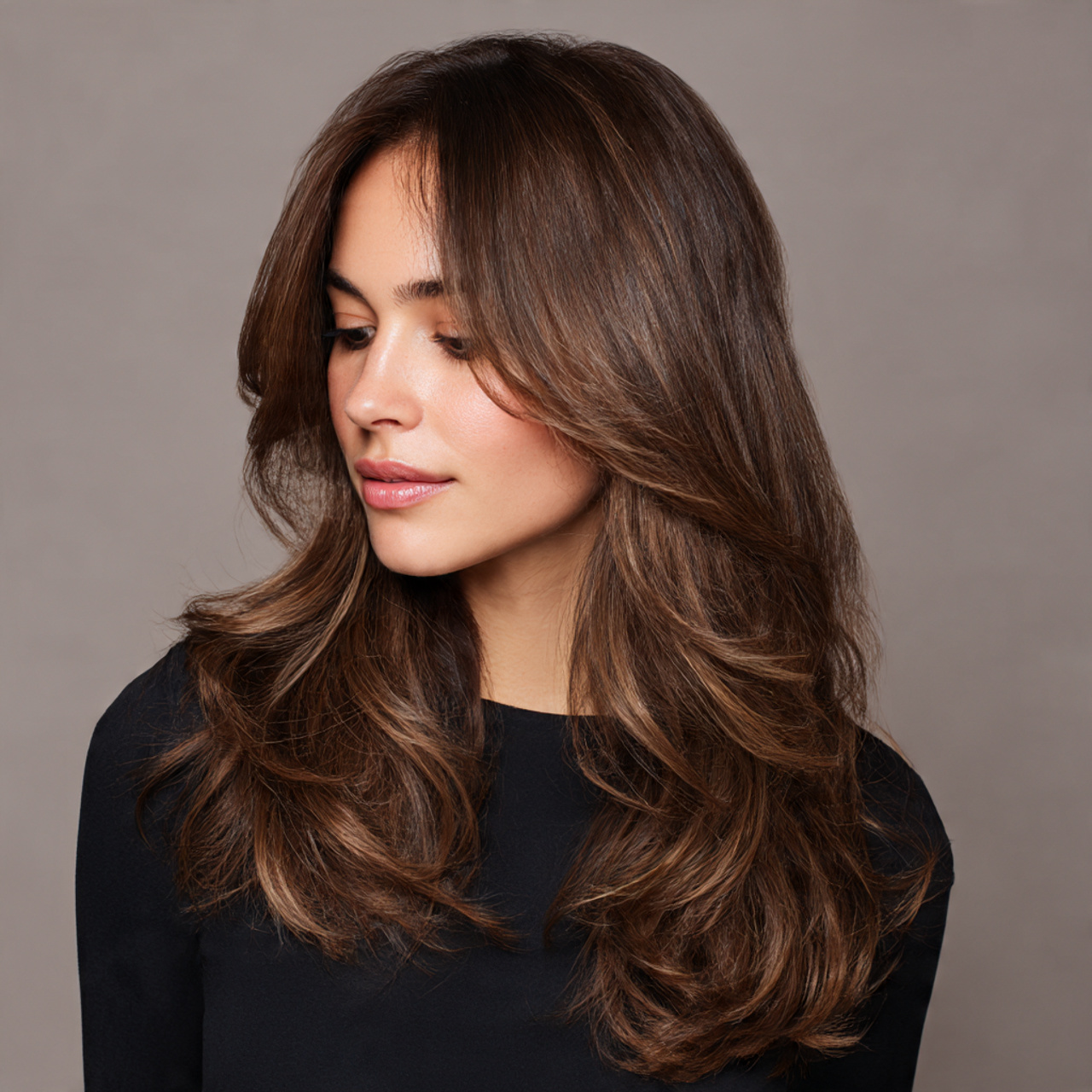 27 Soft Brown Hair Color Ideas: The Ultimate Guide 14 a soft dimensional hairstyle portrait showing light