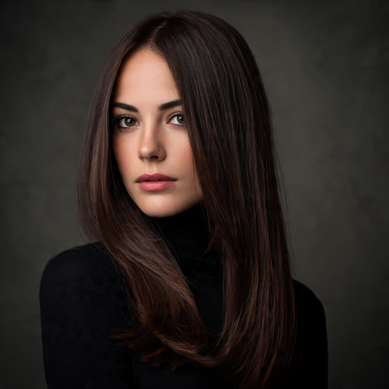 Dark Chocolate Brown Hair: 25 Stunning Ideas to Transform Your Look Instantly 7 a studio portrait of a woman with 1