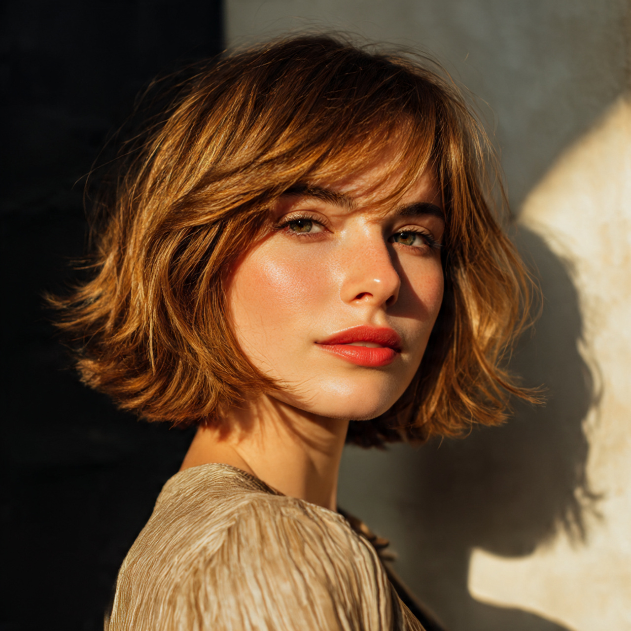 25 Must-Try Summer Hair Colors for Short Hair This Season 1 a young woman with short layered hair