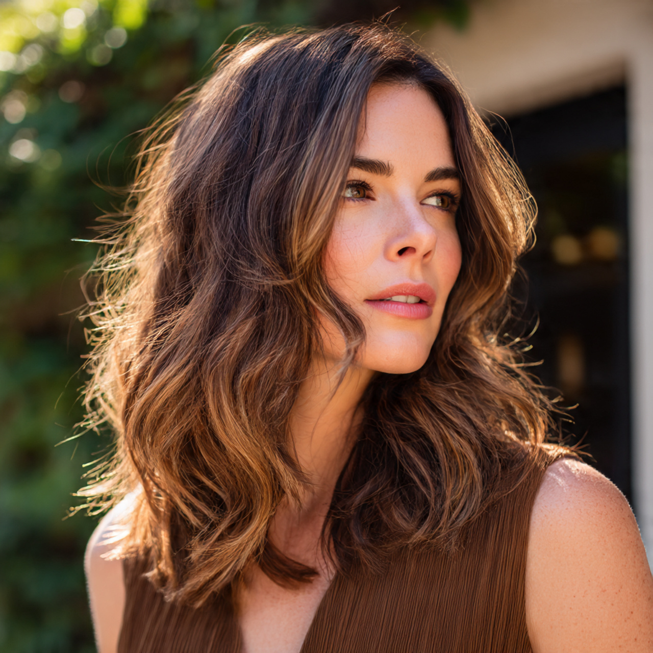 24+ Summer Hair Color for Brunettes You’ll Love 17 brunette hair with subtle latte brown highlights