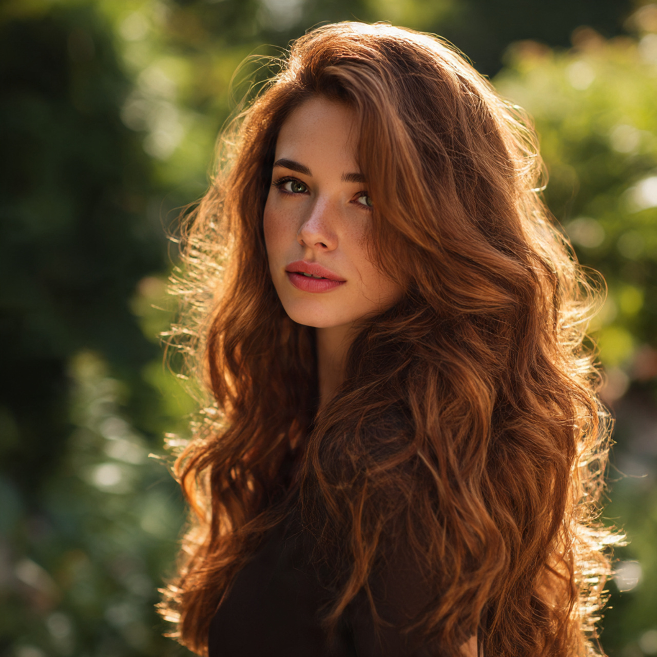 24+ Summer Hair Color for Brunettes You’ll Love 7 brunette woman with soft copper hair warm