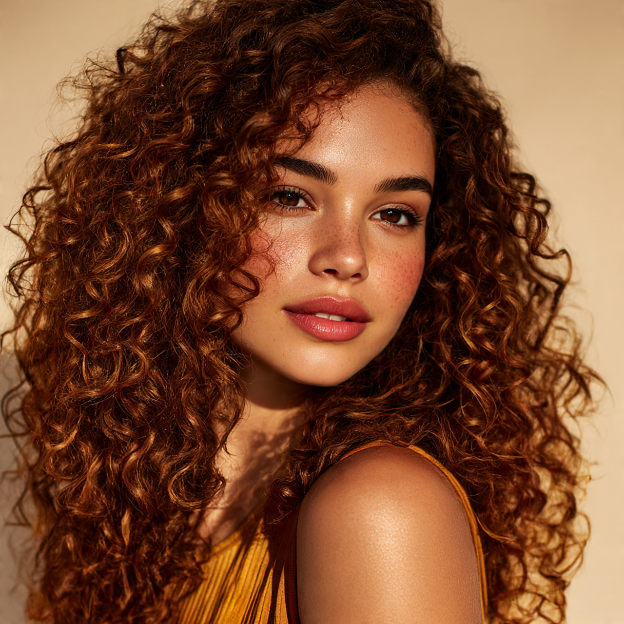 Unleash Your Power: 25 Bold Ideas for Brown Ginger Hair Transformations 16 close up of natural curls in brown ginger