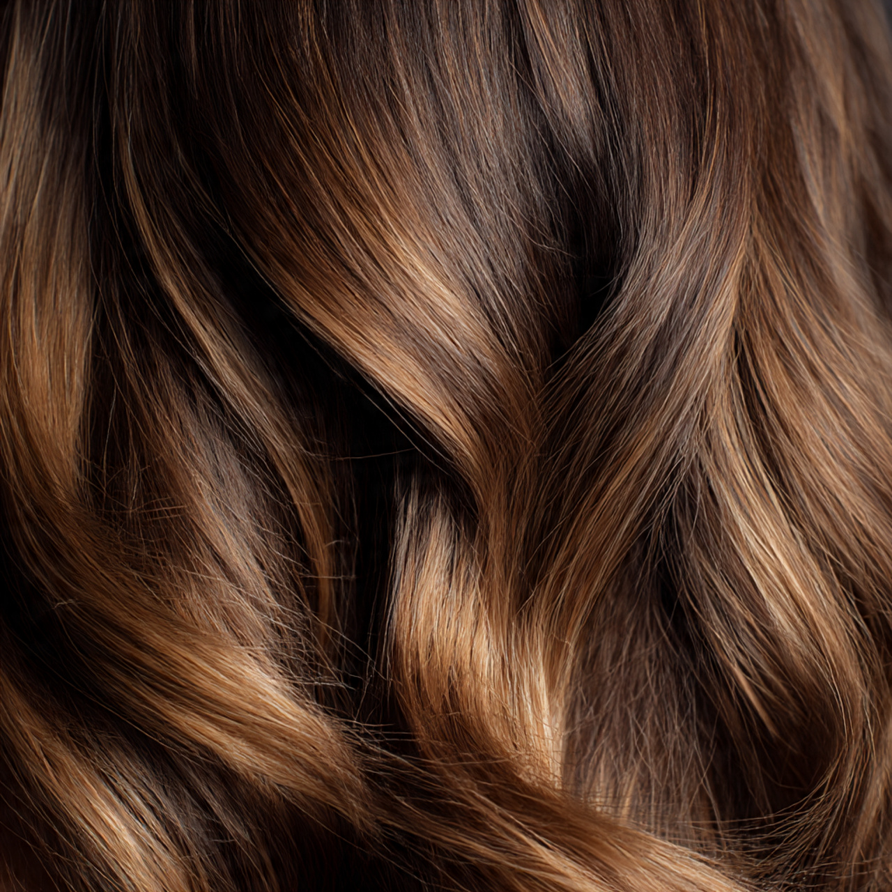 Warm Caramel Balayage: The Glossy Hair Trend Everyone’s Falling For 4 close up of soft warm caramel balayage highlights