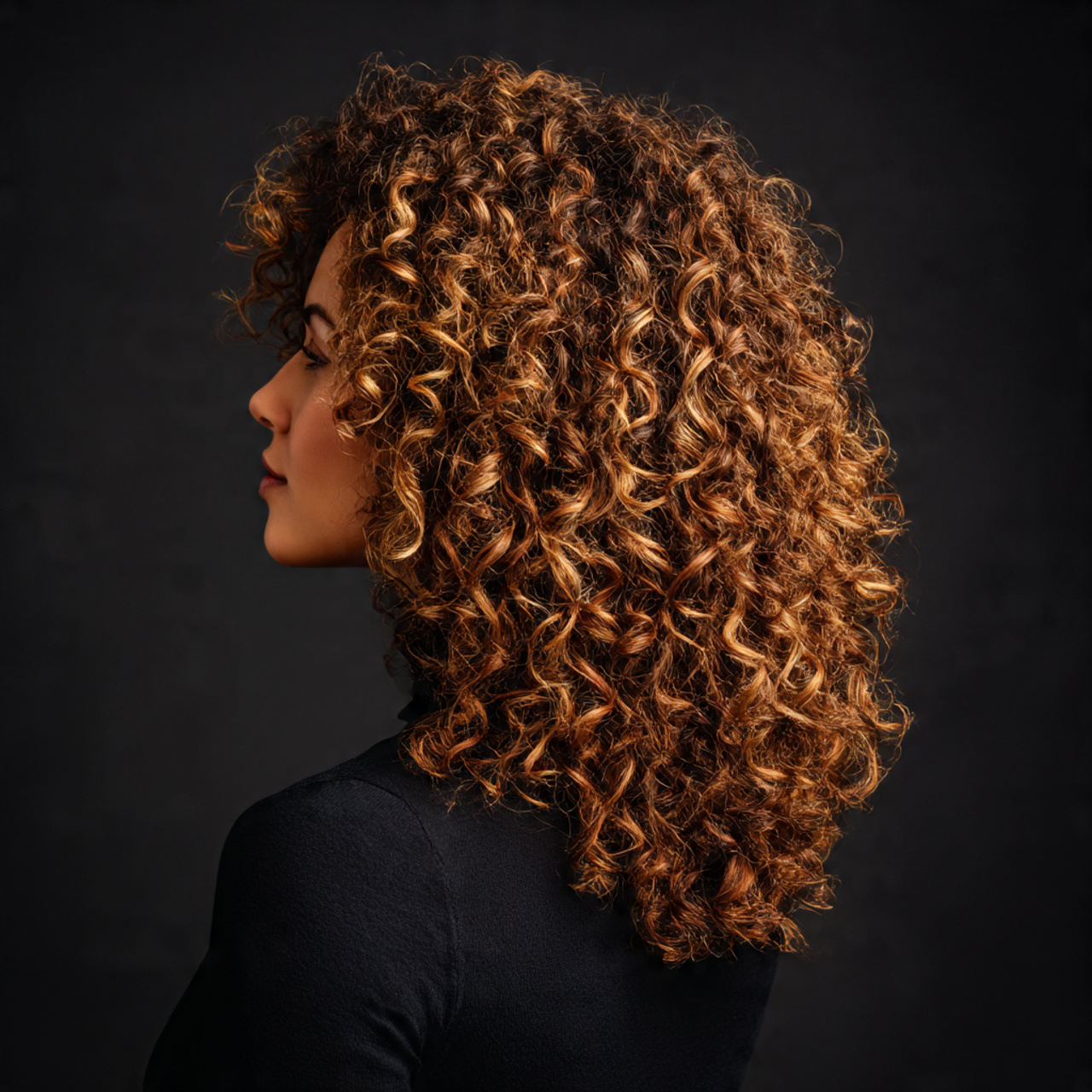 Warm Caramel Balayage: The Glossy Hair Trend Everyone’s Falling For 12 curly medium length hair featuring warm caramel balayage