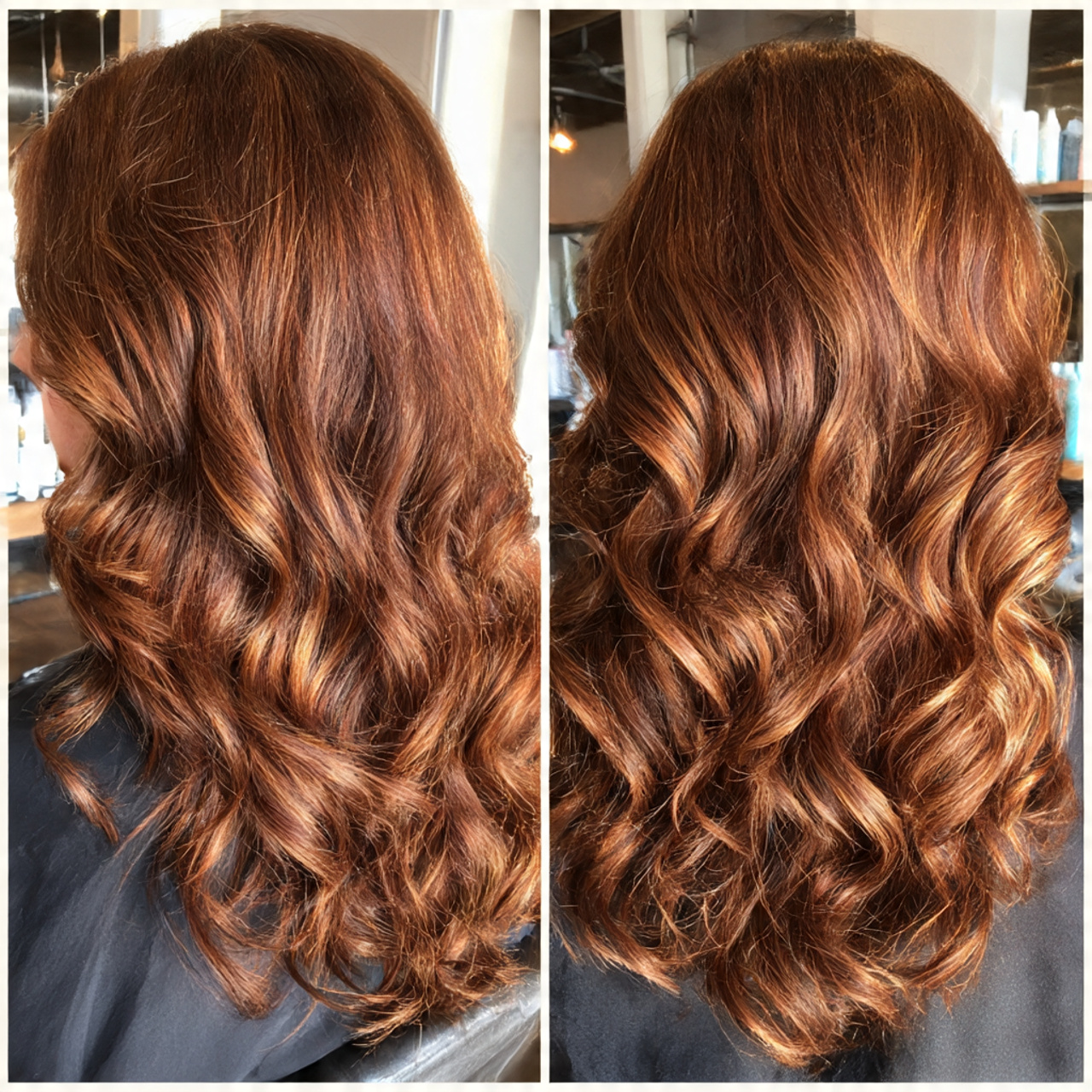 Unleash Your Power: 25 Bold Ideas for Brown Ginger Hair Transformations 9 detailed salon shot showing auburn lowlights woven