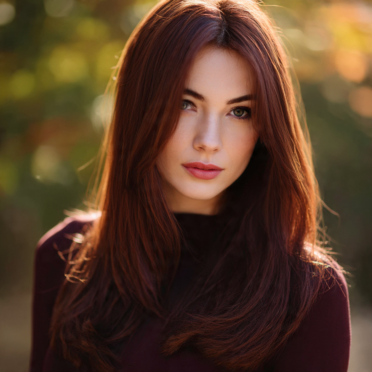 Fall Hair Color Ideas for Brunettes: Stunning Shades to Try This Season 4 elegant brunette woman with mahogany hair sleek