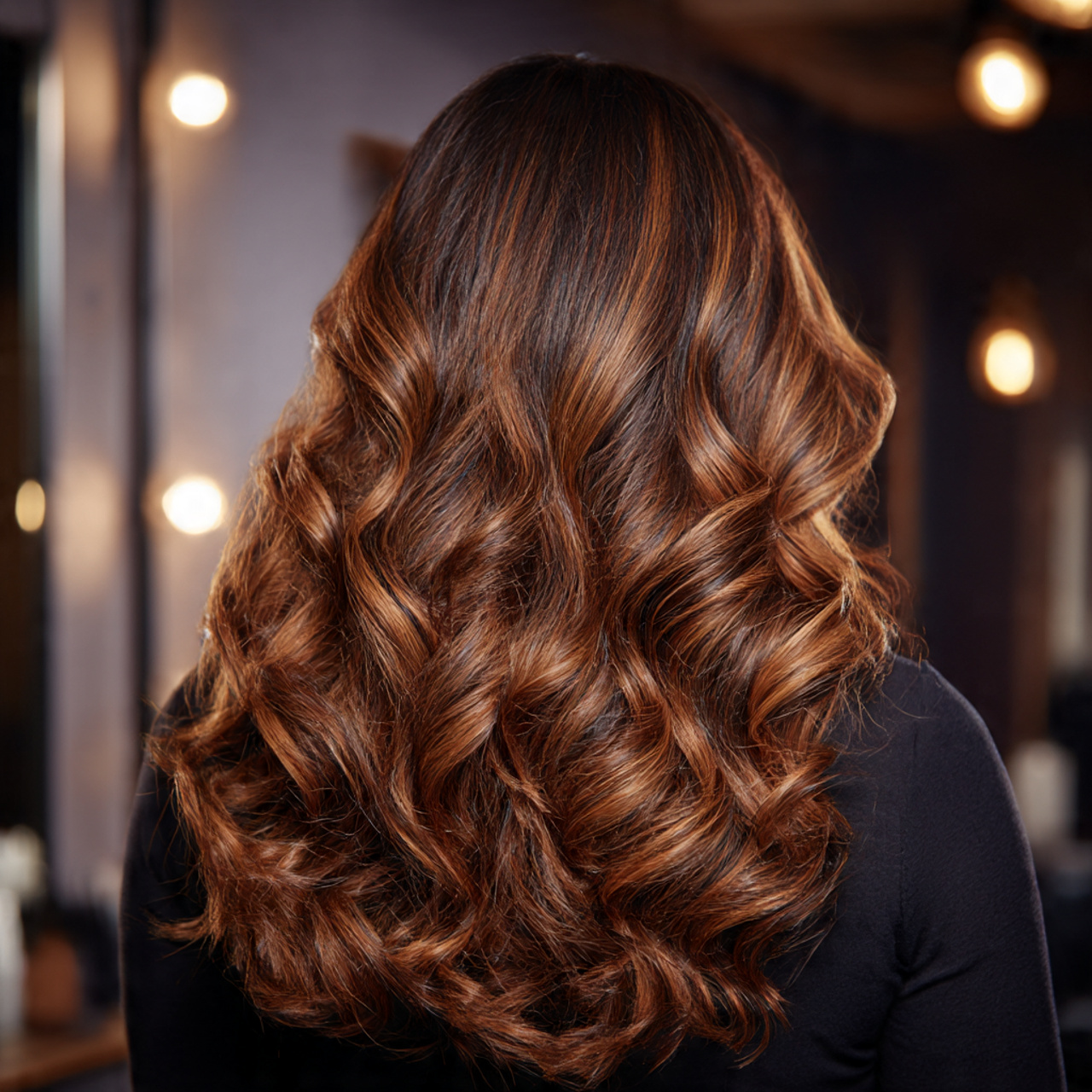 Warm Caramel Balayage: The Glossy Hair Trend Everyone’s Falling For 18 long curly hair with warm caramel balayage 1