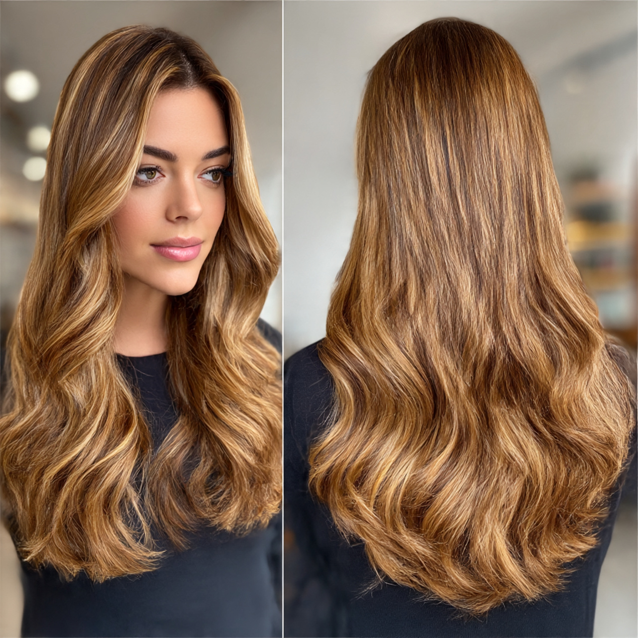 Stunning Honey Blonde Highlights Ideas to Elevate Your Style 24 long hair with golden honey blonde highlights