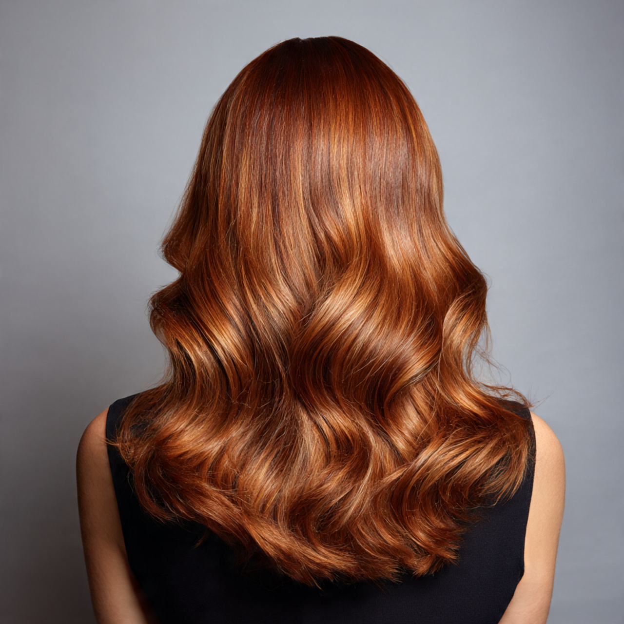 Unleash Your Power: 25 Bold Ideas for Brown Ginger Hair Transformations 22 medium length brown ginger hair featuring wide softly