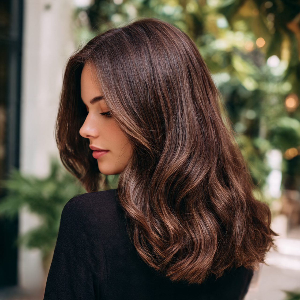 24+ Summer Hair Color for Brunettes You’ll Love 10 medium length brunette hair in rich mocha brown