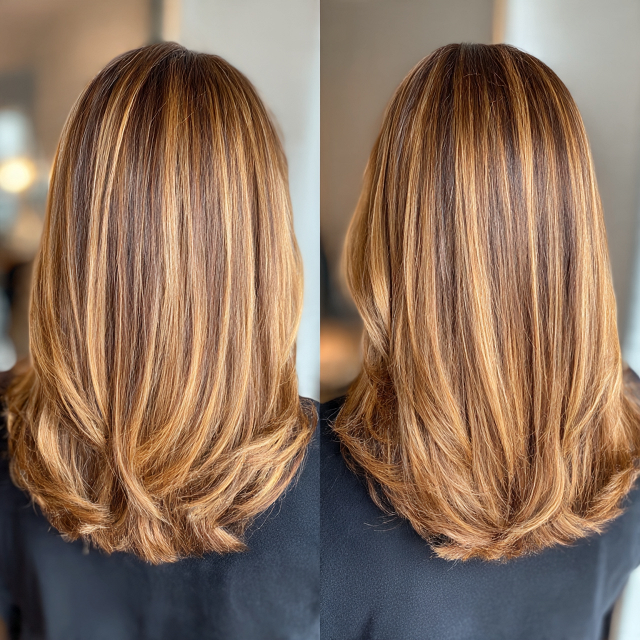 Warm Caramel Balayage: The Glossy Hair Trend Everyone’s Falling For 15 medium length hair with ashy warm caramel balayage 1