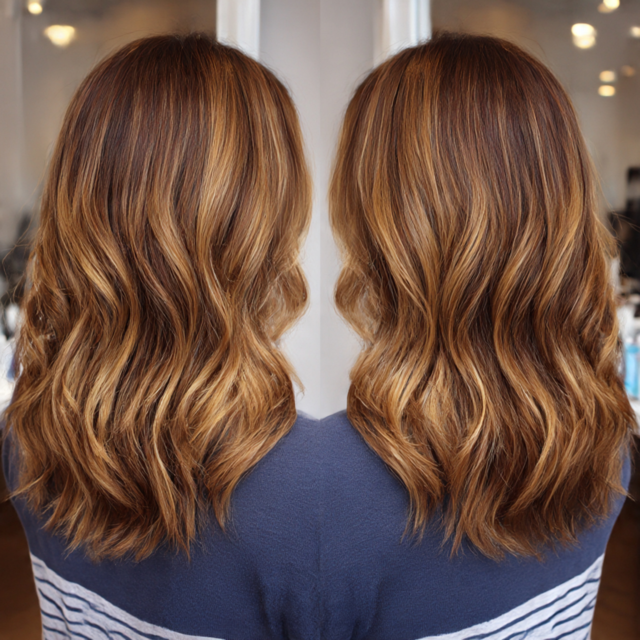 Stunning Honey Blonde Highlights Ideas to Elevate Your Style 11 medium length hair with caramel honey blonde highlights