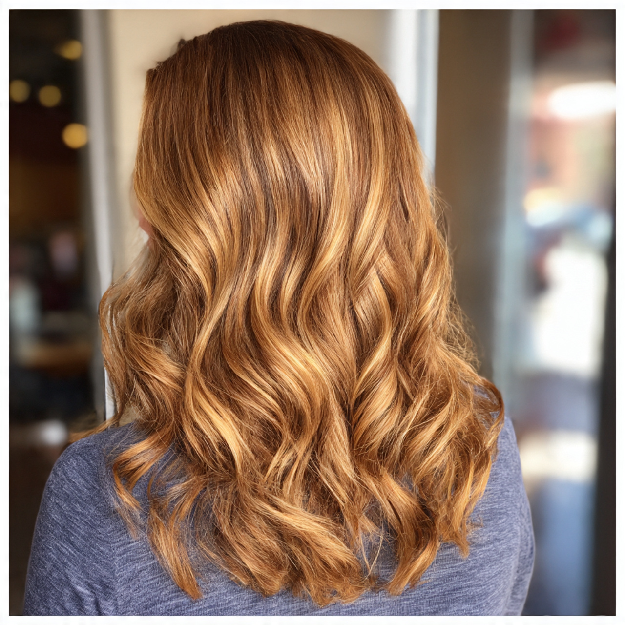 Stunning Honey Blonde Highlights Ideas to Elevate Your Style 9 medium length hair with warm honey blonde highlights
