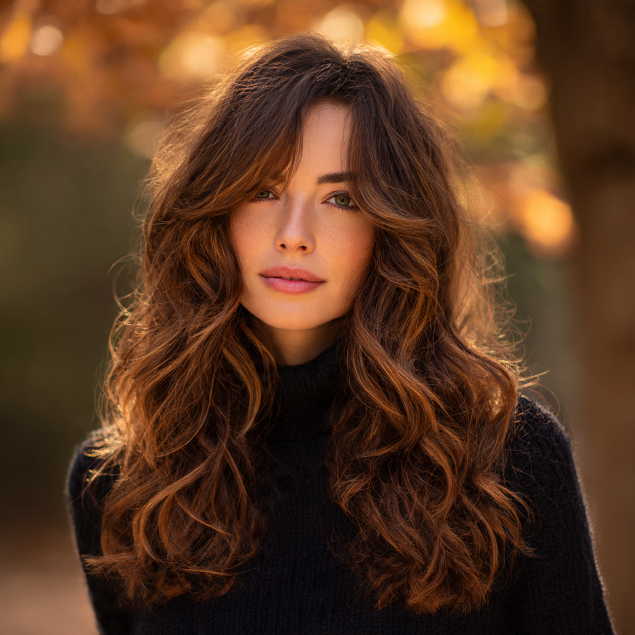 Fall Hair Color Ideas for Brunettes: Stunning Shades to Try This Season 14 medium to long brunette hair with burnt