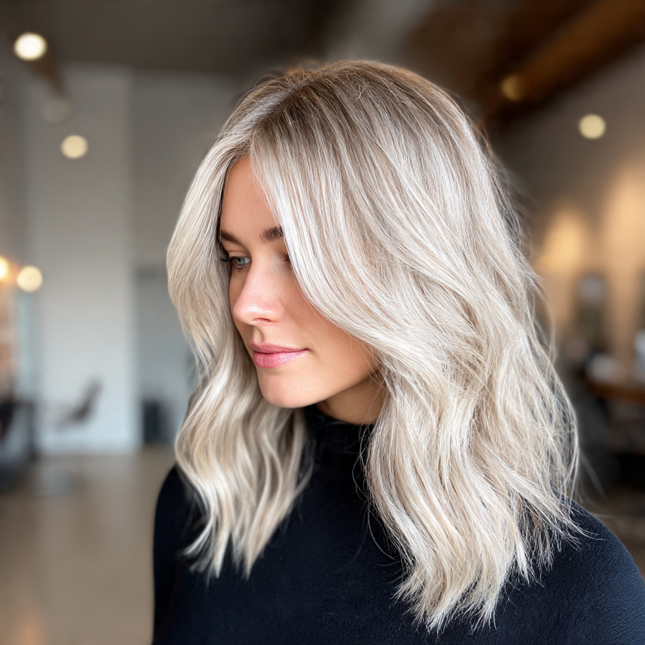 25 Smokin' Ash Blonde Hair Color Ideas That Turn Heads 21 medium to long layered haircut featuring soft