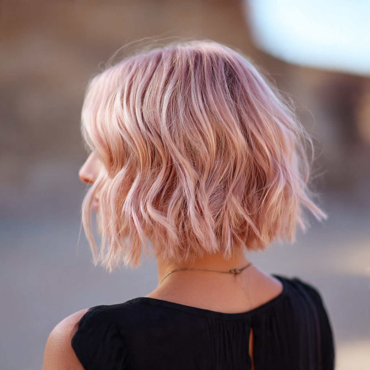 25 Must-Try Summer Hair Colors for Short Hair This Season 20 short bob with soft pink blonde tones 1