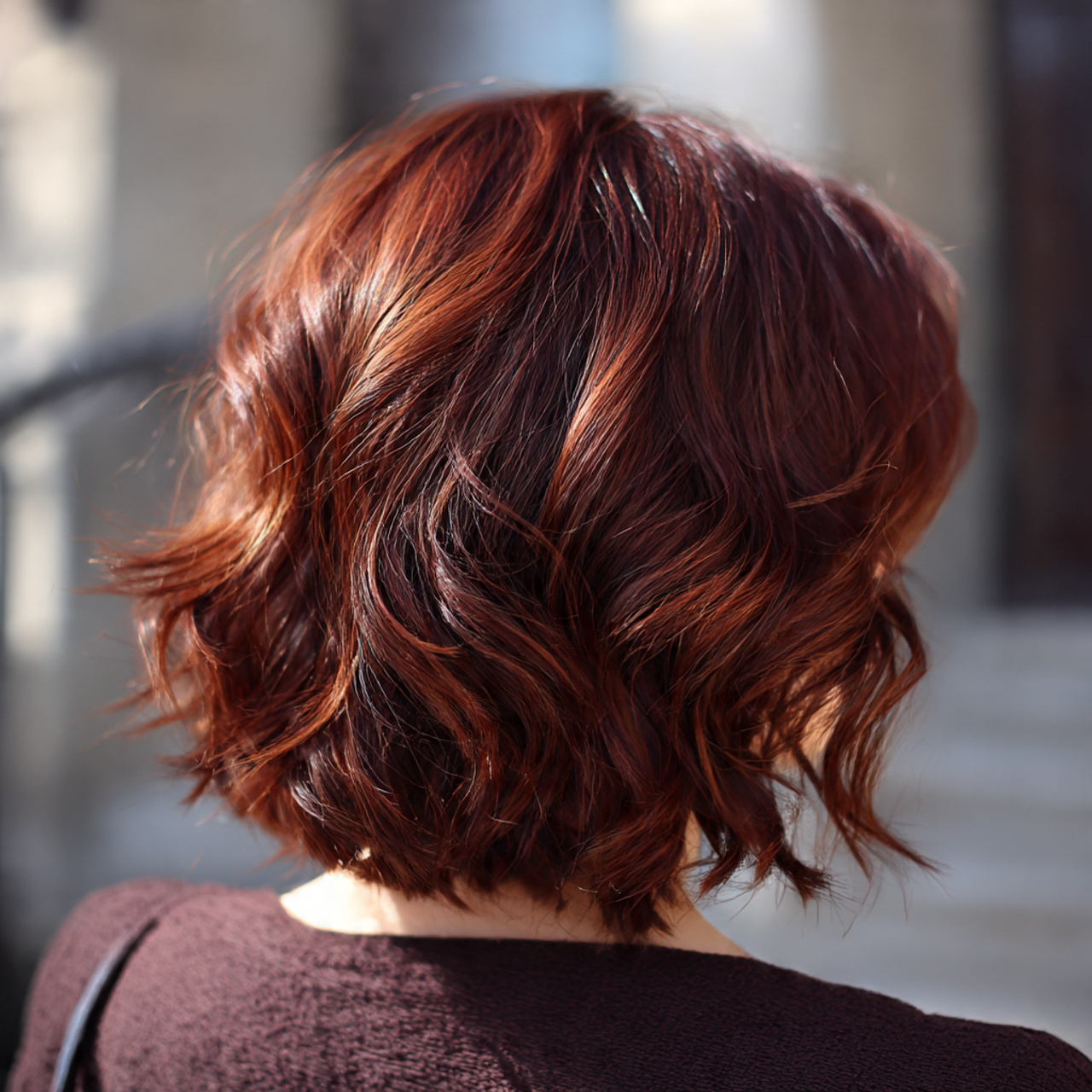 25 Must-Try Summer Hair Colors for Short Hair This Season 16 short layered hair in rich mahogany tones 2