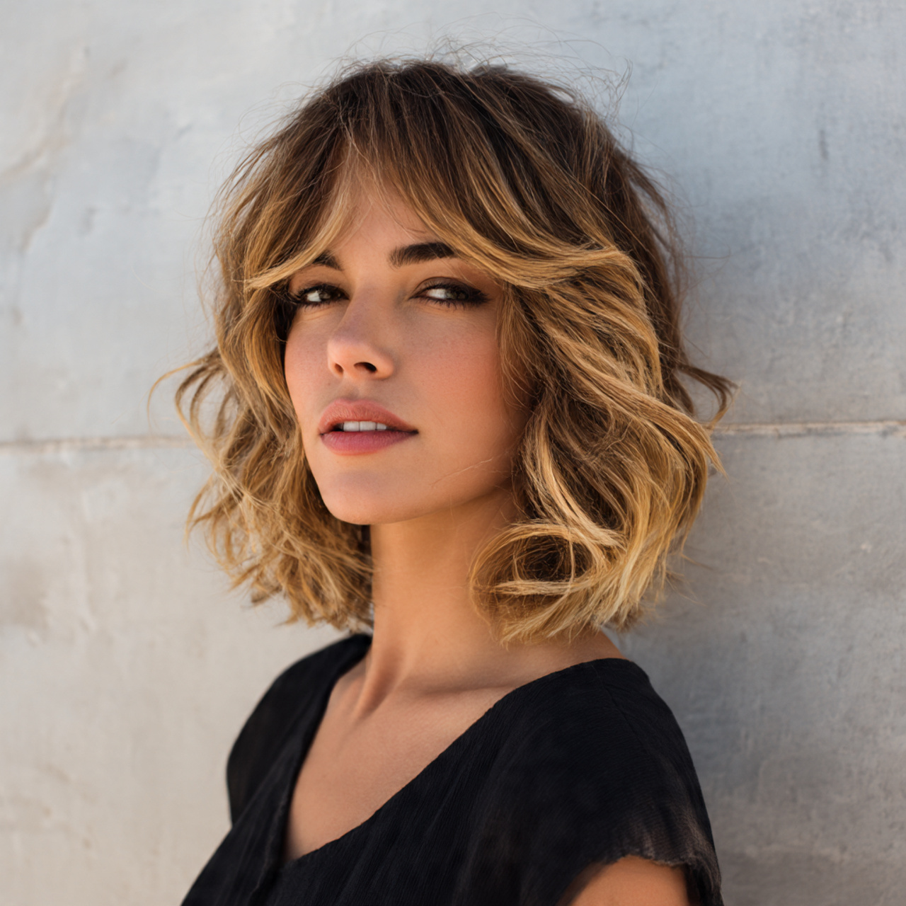 25 Must-Try Summer Hair Colors for Short Hair This Season 14 short layered hairstyle featuring natural balayage soft 1