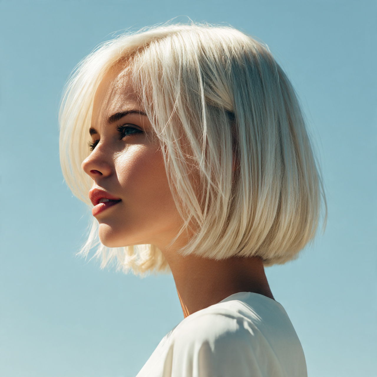 25 Must-Try Summer Hair Colors for Short Hair This Season 2 short sleek platinum blonde hair on a