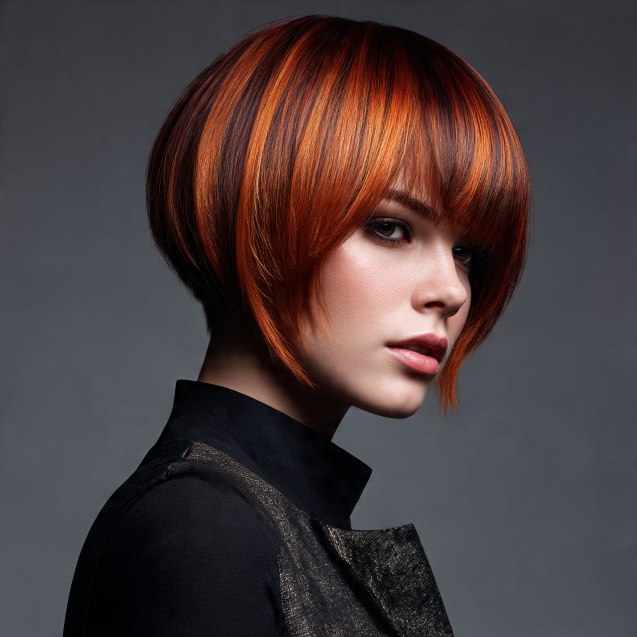 Unleash Your Power: 25 Bold Ideas for Brown Ginger Hair Transformations 15 short to medium haircut with cool ash brown base