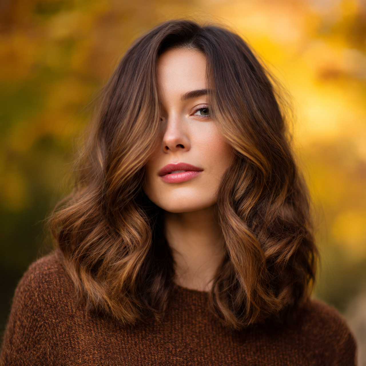 Fall Hair Color Ideas for Brunettes: Stunning Shades to Try This Season 23 shoulder length brunette hair with cinnamon and caramel