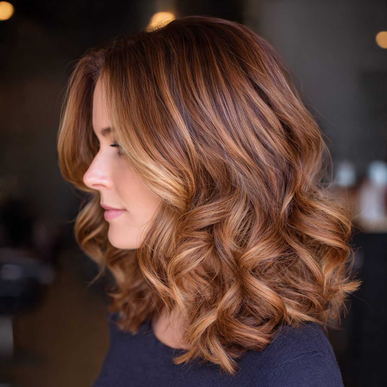 Warm Caramel Balayage: The Glossy Hair Trend Everyone’s Falling For 17 shoulder length hair featuring warm caramel balayage soft