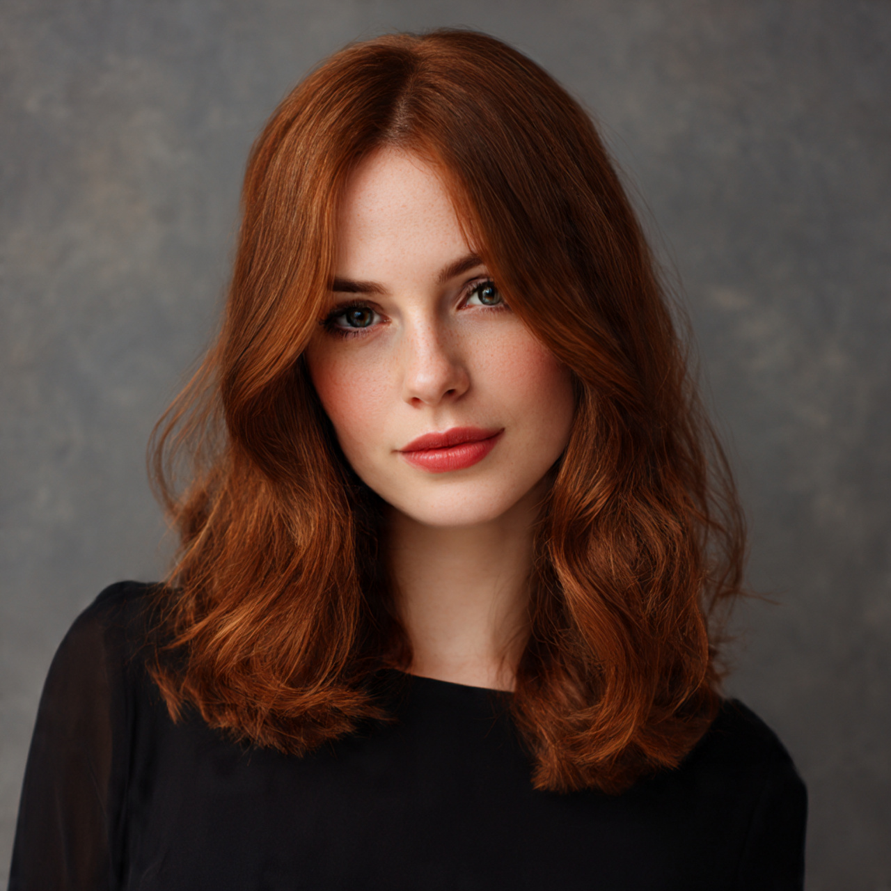 Unleash Your Power: 25 Bold Ideas for Brown Ginger Hair Transformations 3 shoulder length muted auburn brown ginger hair with