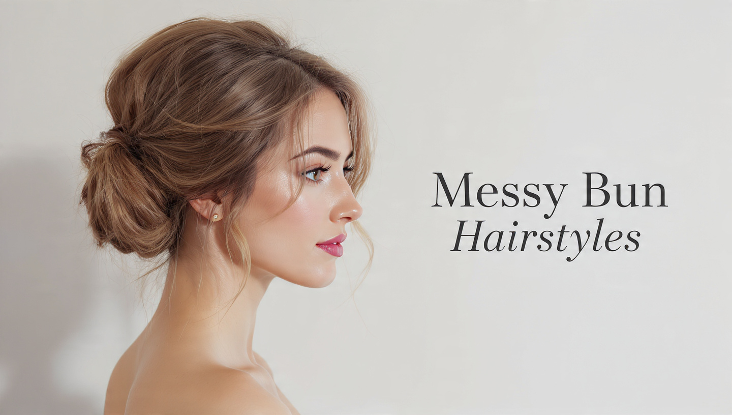 messy bun hairstyles