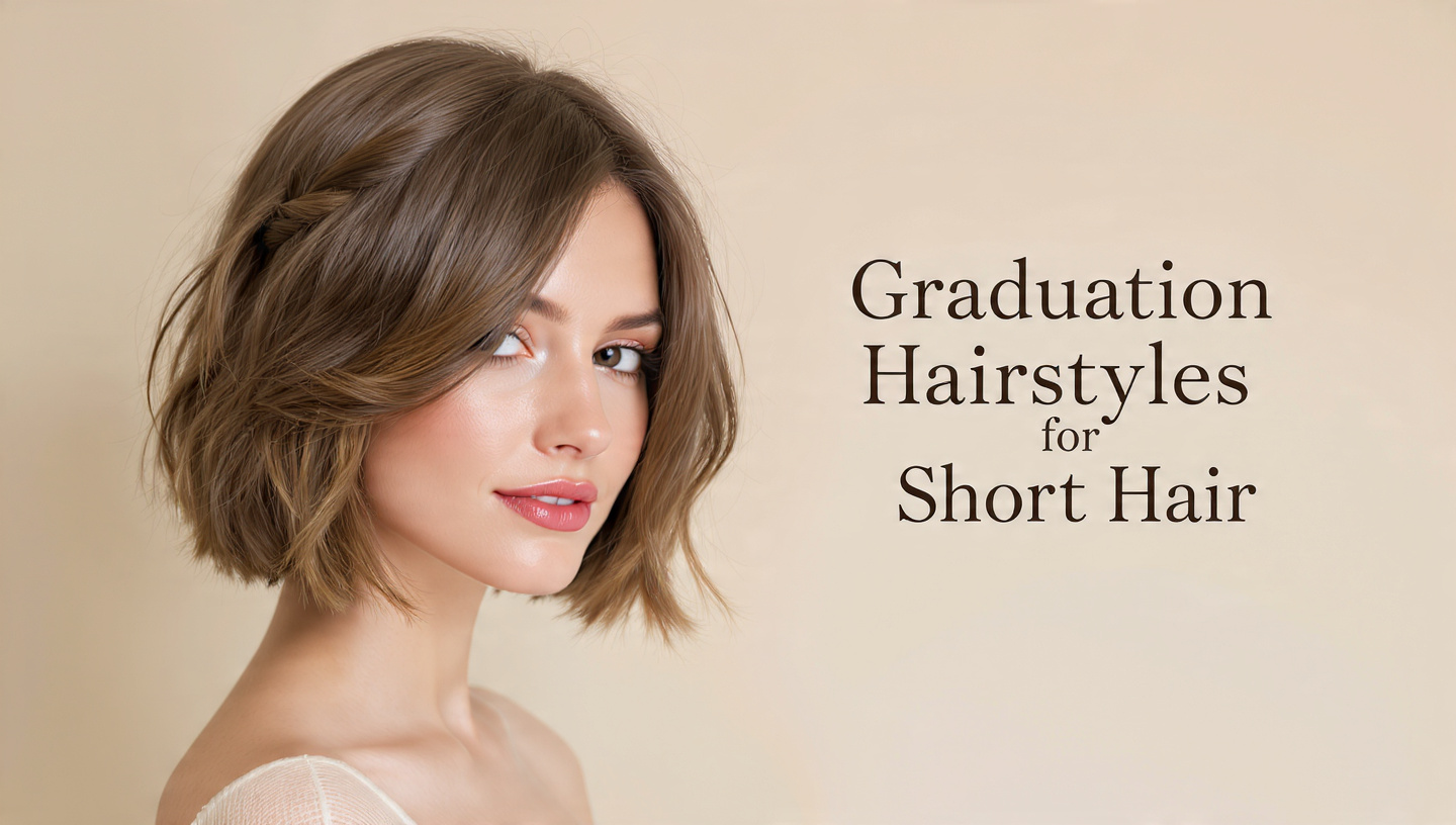 graduation hairstyles for short hair