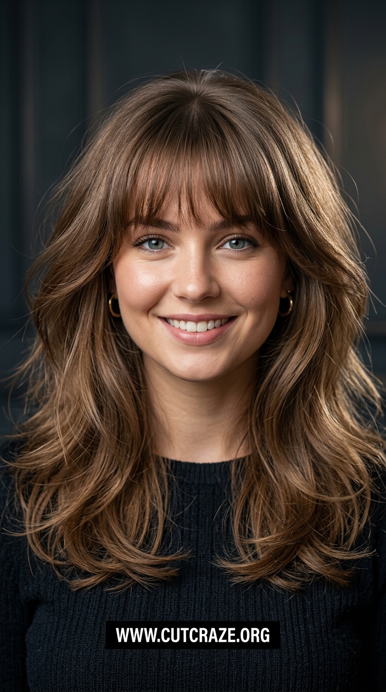 10 Wispy Bangs Round Face Styles That'll Instantly Slim Your Features 11 10 4