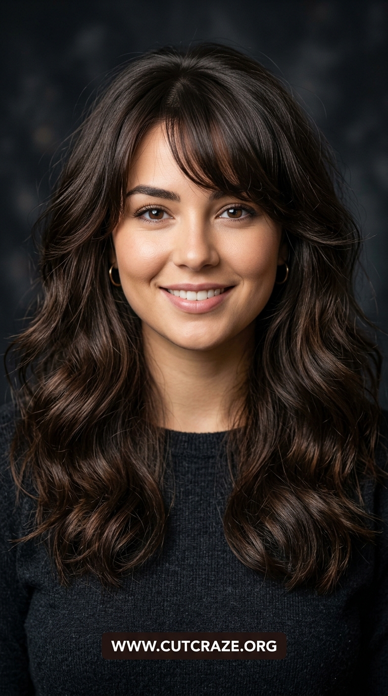 10 Wispy Bangs Round Face Styles That'll Instantly Slim Your Features 3 2 5