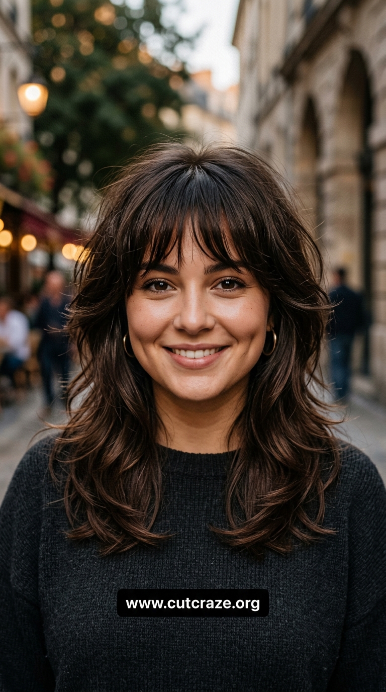 10 Wispy Bangs Round Face Styles That'll Instantly Slim Your Features 7 6 5
