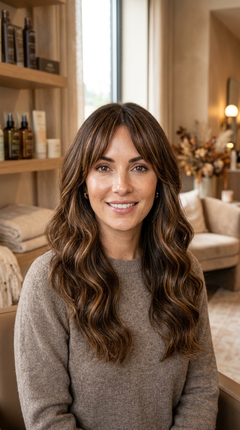 10 Fall Hair Color for Curtain Bangs That Look Amazing in 2026 2 1 27