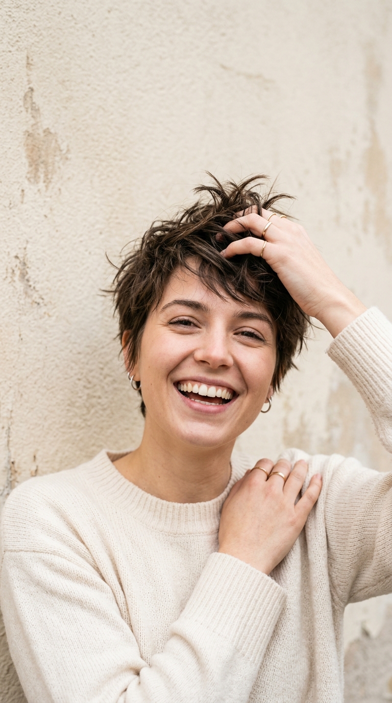10 Pixie Cut Ideen für ovale Gesichter – Die perfekte Anleitung 4 3 18