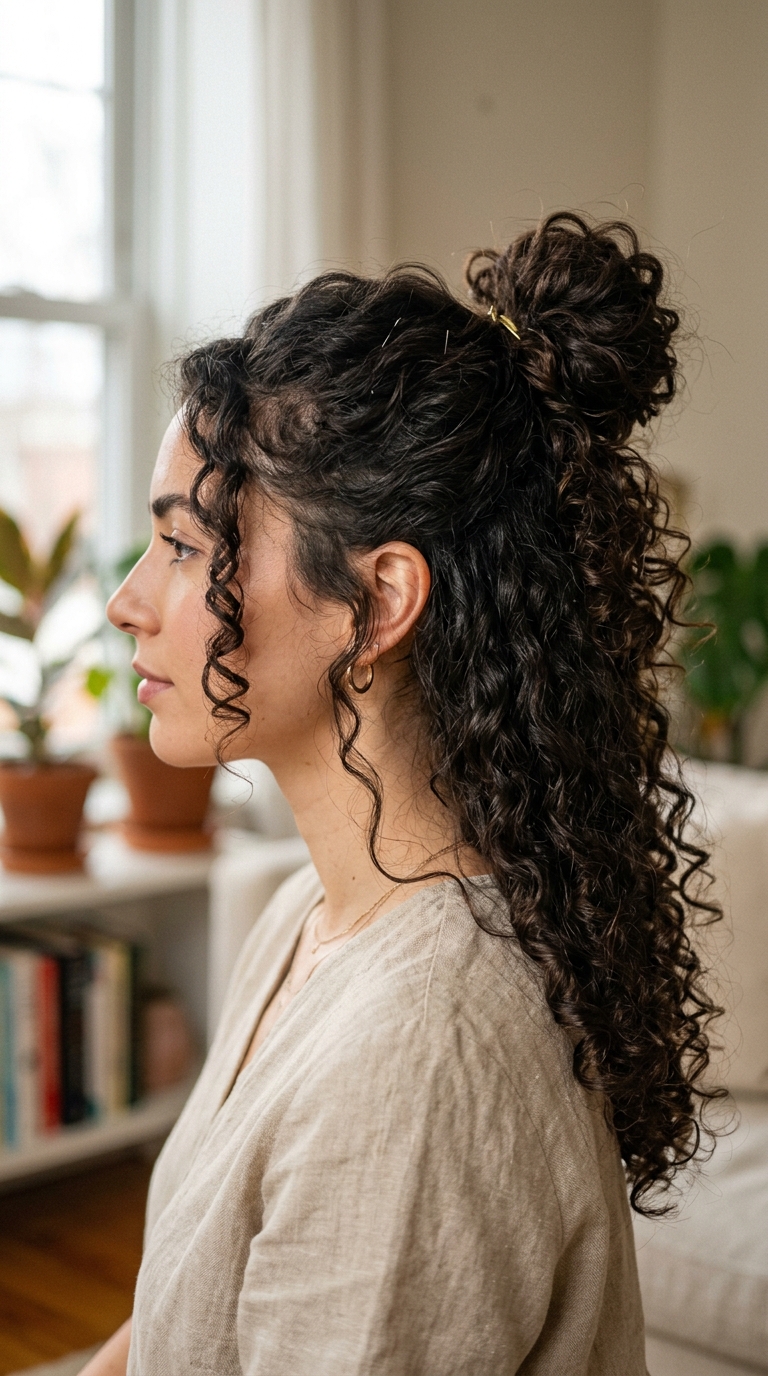 10 Easy Hairstyles for Curly Hair That Take Less Than 5 Minutes 4 3