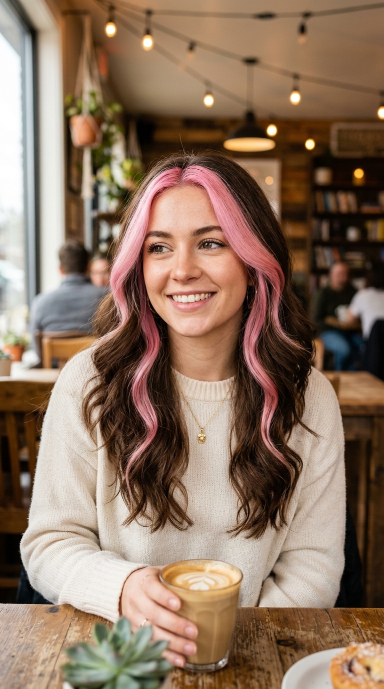 10 Brown Pink Hair Ideas That Still Look Wearable Day to Day 5 4 4