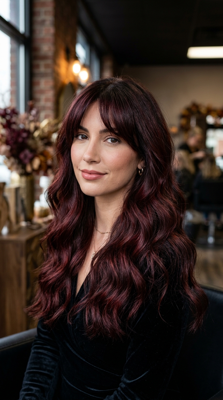 10 Fall Hair Color for Curtain Bangs That Look Amazing in 2026 6 5 27