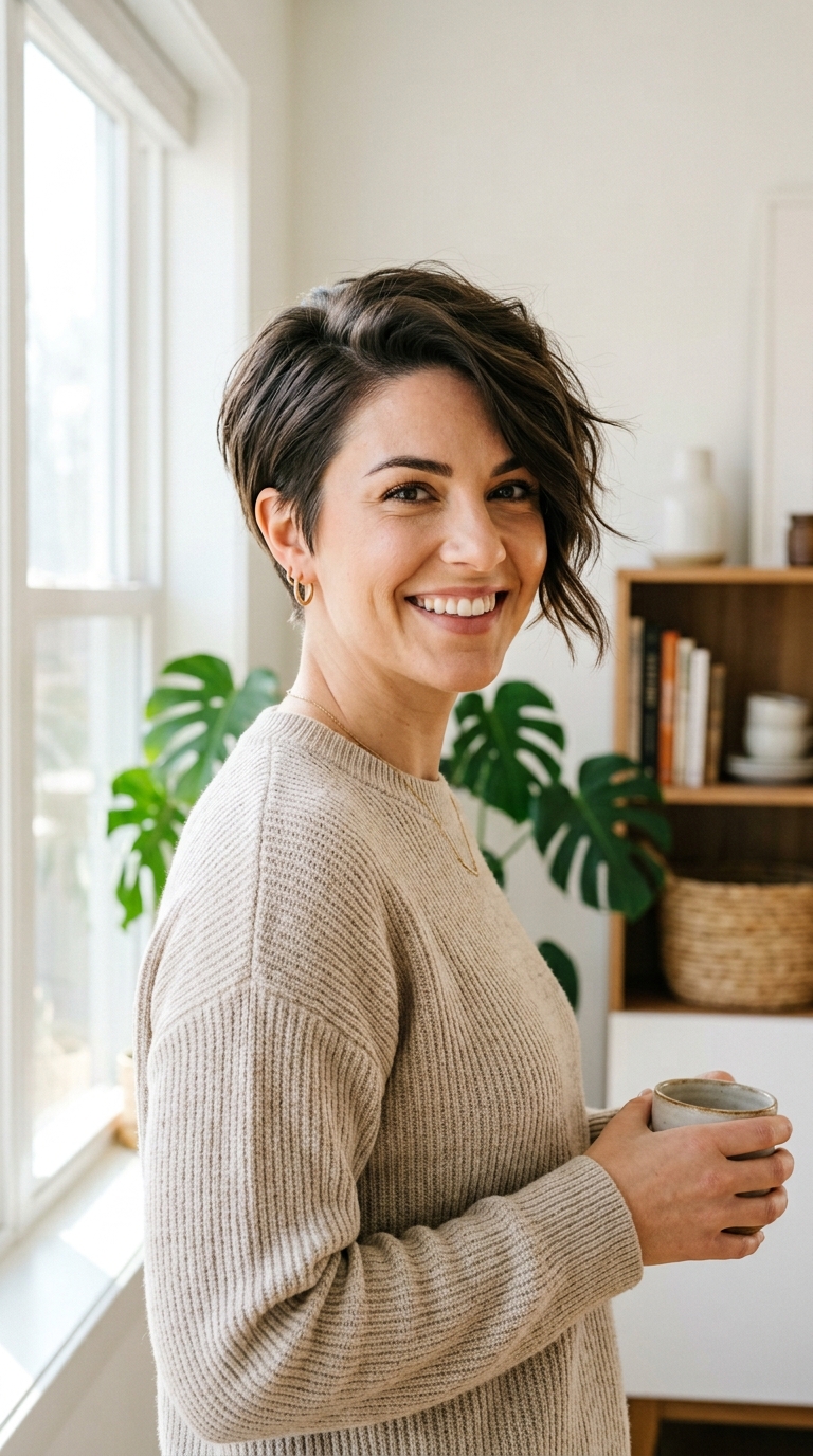 10 Pixie Cut Ideen für ovale Gesichter – Die perfekte Anleitung 7 6 18