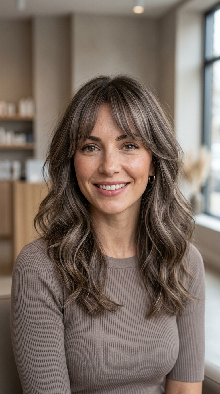 10 Fall Hair Color for Curtain Bangs That Look Amazing in 2026 9 8 28