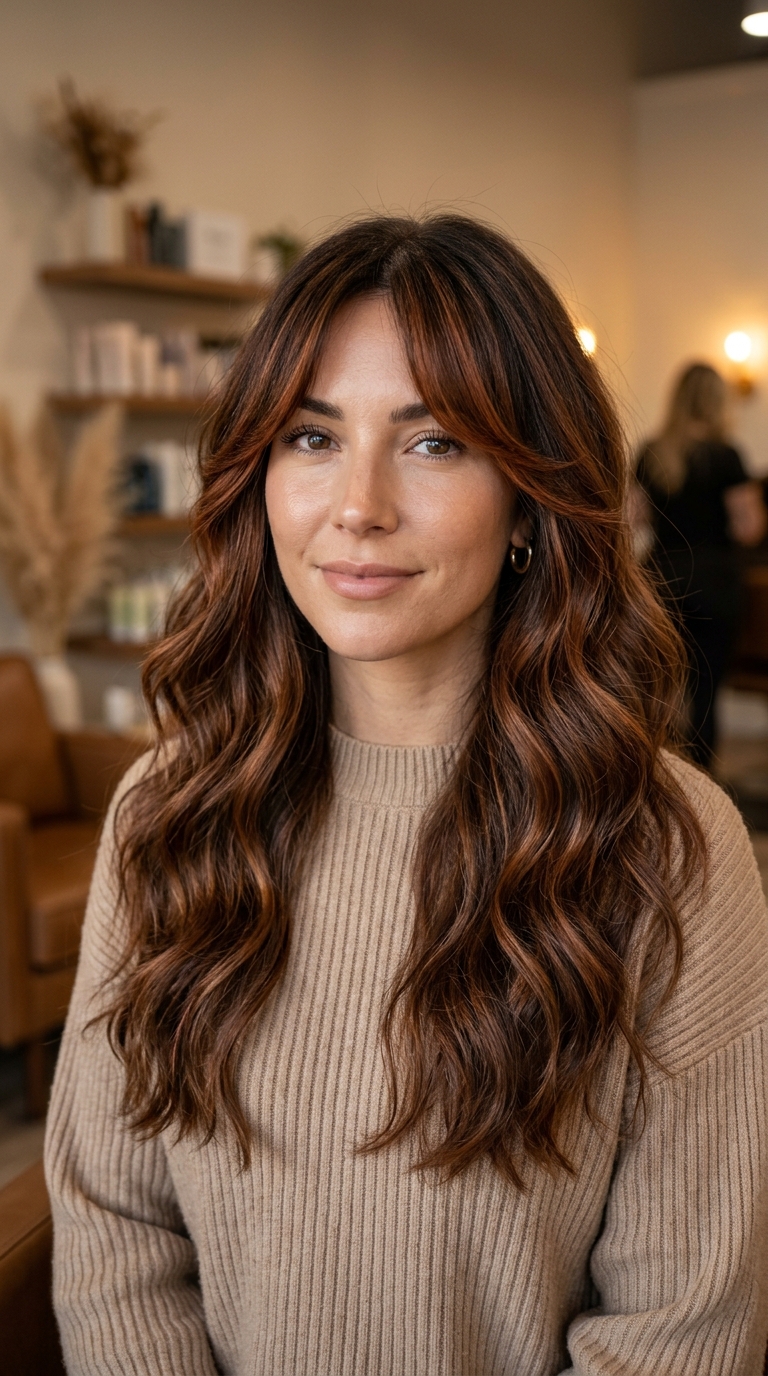 10 Fall Hair Color for Curtain Bangs That Look Amazing in 2026 10 9 27