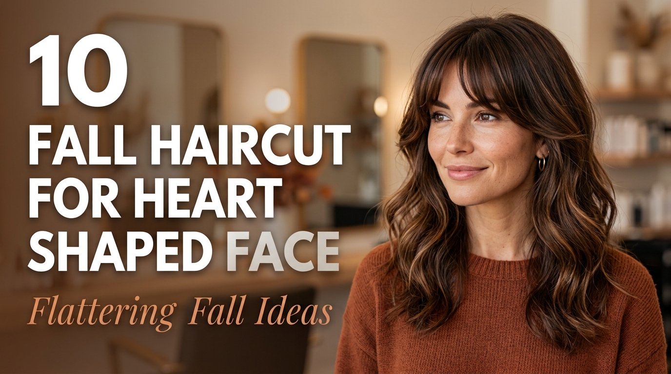 10 Fall Haircuts for Heart Shaped Faces That Look Flattering in 2026 1 10 fall haircuts for heart shaped faces featuring curtain bangs, layered lobs, textured bobs, shaggy cuts, and face-framing layers.