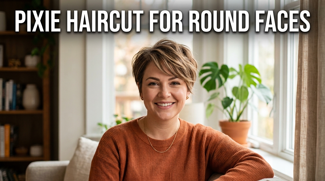 pixie cut for round faces