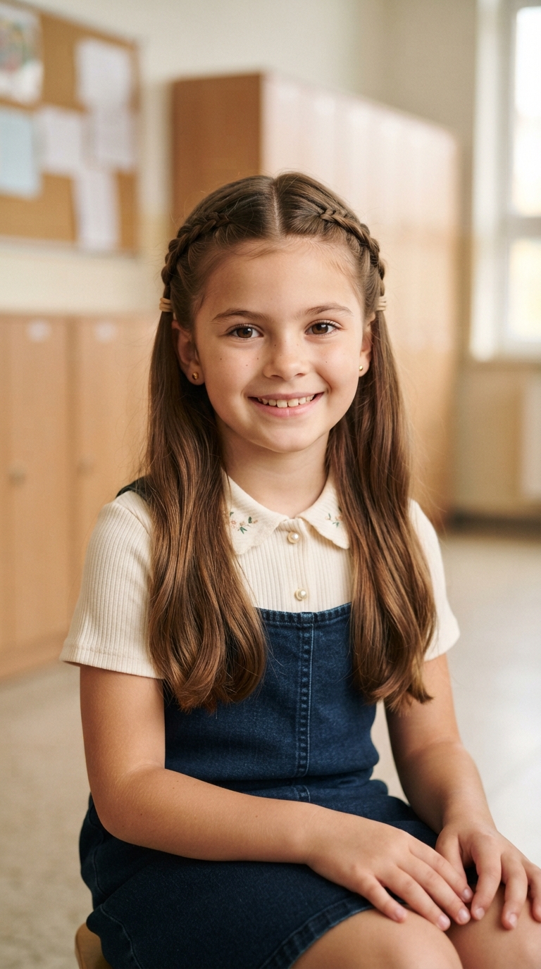 8 Picture Day Hairstyles for Kids Half Up 3 2 5