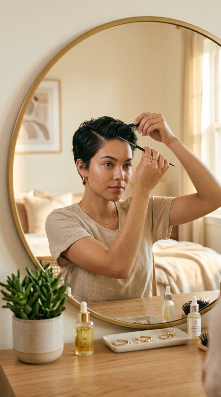 How to Style a Pixie Cut 5 Different Ways Even If You're a Beginner 4 3 1