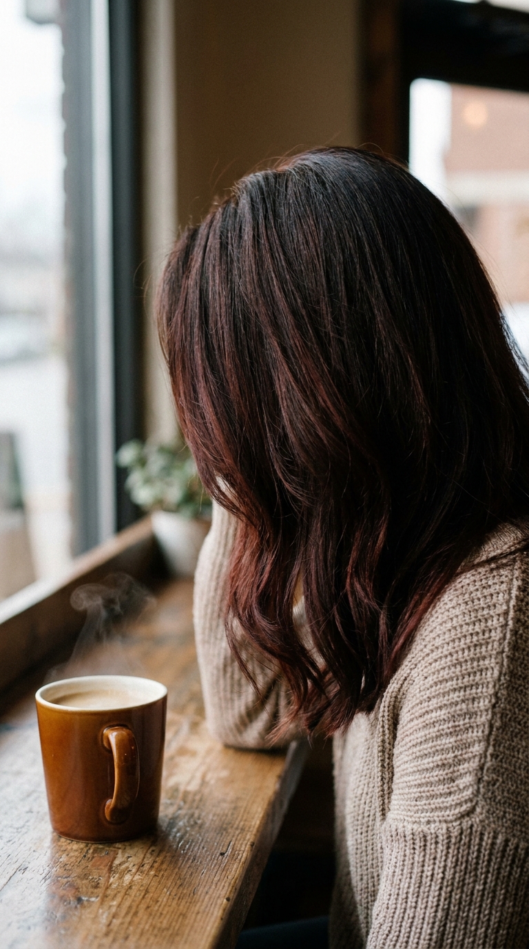 8 Fall Hair Color Ideas for Brunettes: Red, Dark Auburn, and Reddish Brown With Highlights 3 3