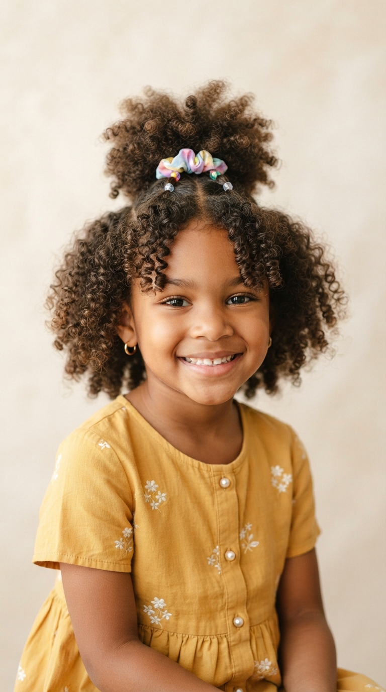 8 Picture Day Hairstyles for Kids Half Up 7 6 5