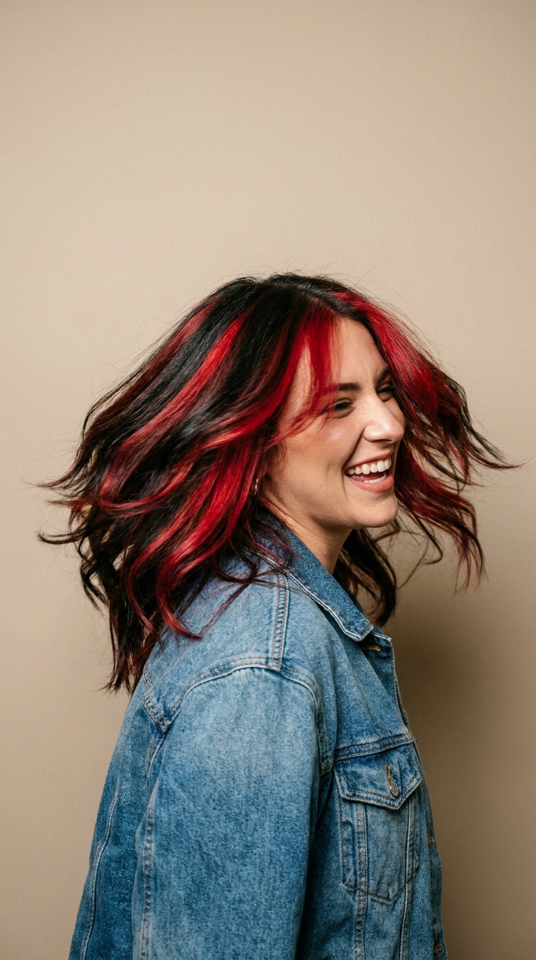 8 Fall Hair Color Ideas for Brunettes: Red, Dark Auburn, and Reddish Brown With Highlights 6 6